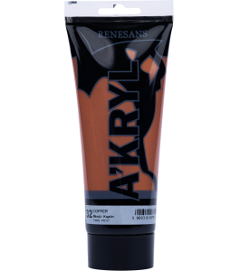 Renesans A'KRYL Farba akrylowa 200 ml 32 metaliczne MIEDŹ