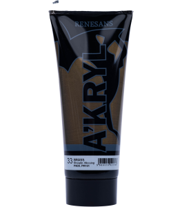 Renesans A'KRYL Acrylic paint 200 ml 33 METALLIC BRASS