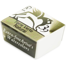 Renesans Watercolour Pan 1.5 ml – 39 Green Earth