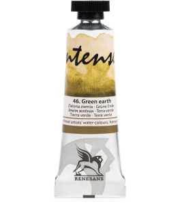 Renesans Intense Watercolour Paint 15 ml – 46 Green Earth