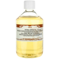Renesans Bleached Refined Linseed Oil for Oil Painting 500 ml