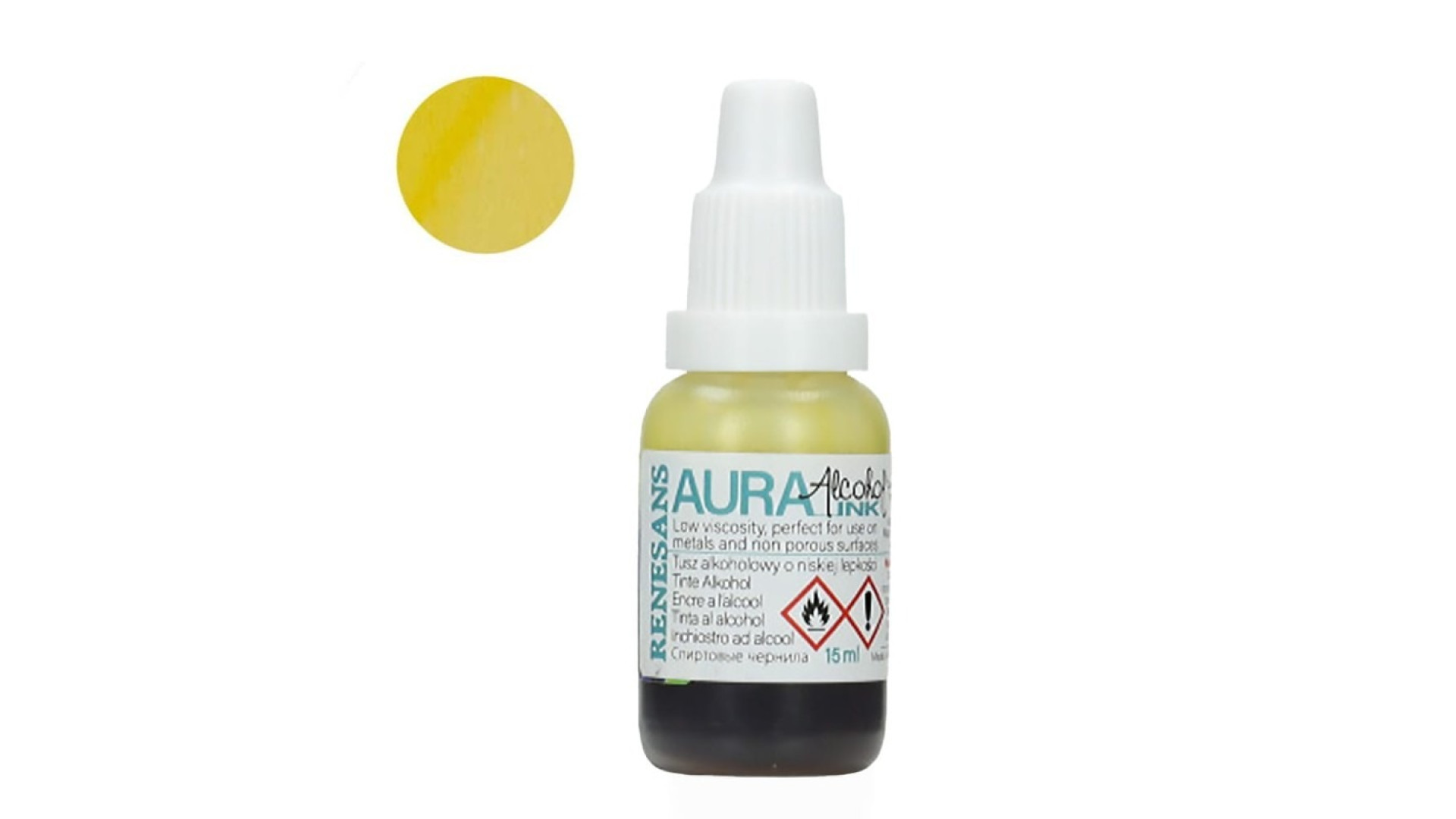 Renesans AURA tusze alkoholowe 15 ml Żółty cytrynowy 110