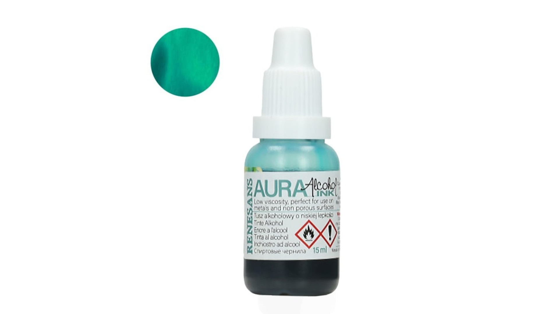 Renesans AURA tusze alkoholowe 15 ml Turkus 122