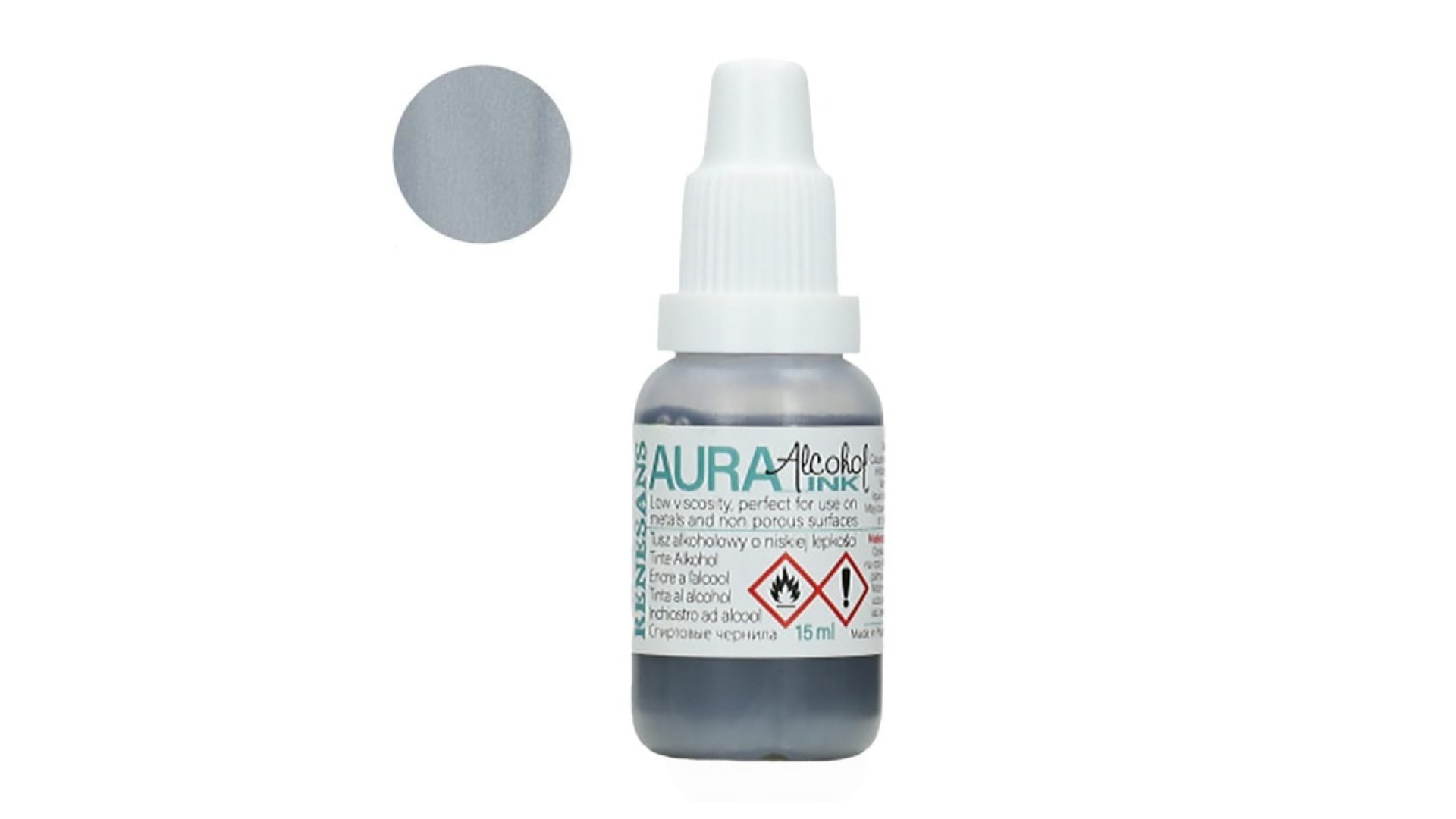 Renesans AURA Professional alcohol ink 15 ml Grey 171