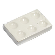 Renesans Paletka porcelanowa na 6-dołkowa 5,5 X 8,5 cm