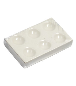 Renesans Paletka porcelanowa na 6-dołkowa 5,5 X 8,5 cm