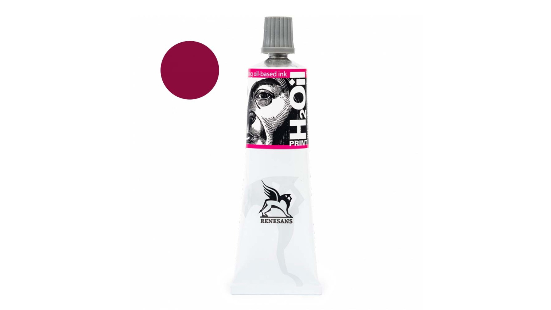 Renesans Farba olejna H2OilPrint do druku wypukłego 60 ml Czerwień podstawowa 03