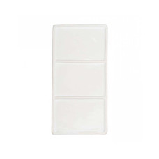 Renesans Paletka porcelanowa prostokątna, ręcznie formowana 9 cm x 17,5 cm