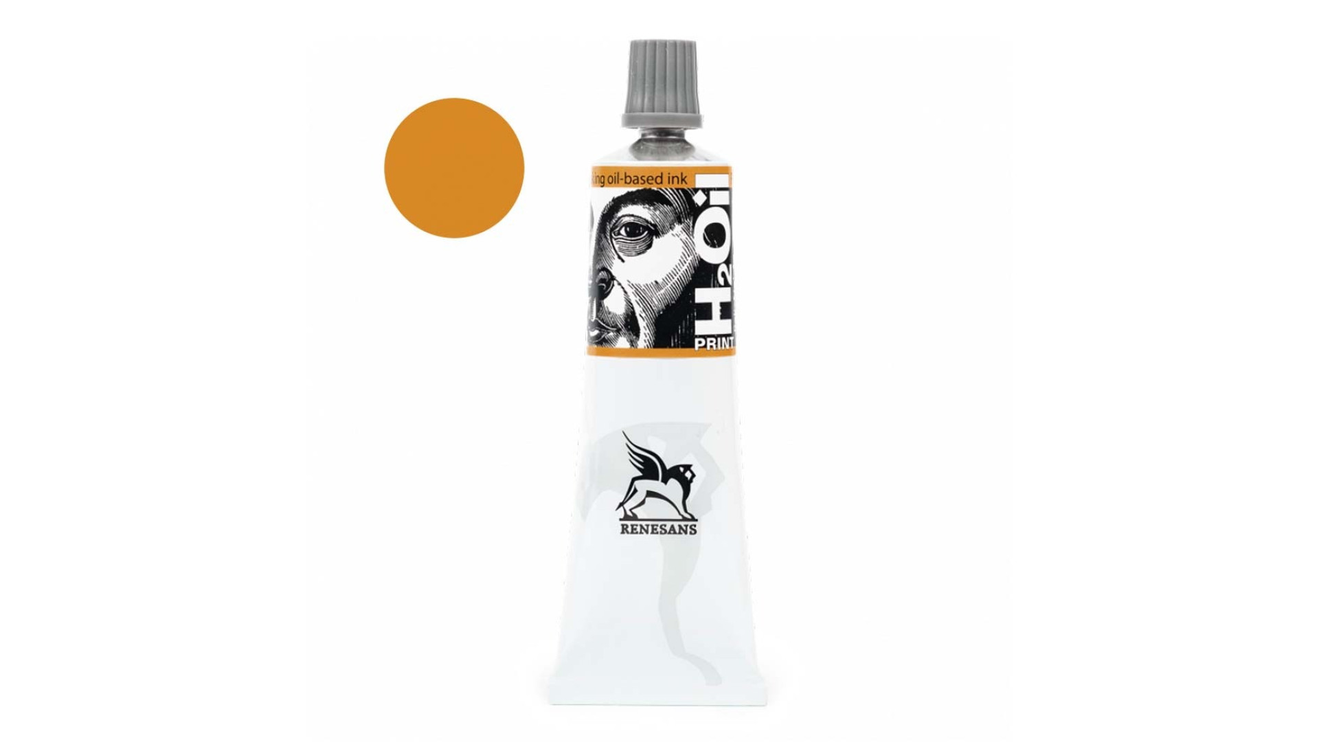 Renesans Farba olejna H2OilPrint do druku wypukłego 60 ml Ugier żółty 10