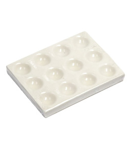 Renesans Paletka porcelanowa 12-dołkowa 9 X 12 cm