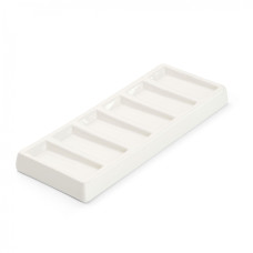 Renesans Paletka porcelanowa prostokątna 200x80x20mm, 6 podłużnych miejsc 