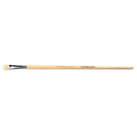 Renesans Natural Bristle Brush, Flat J6028F-8, Long Handle
