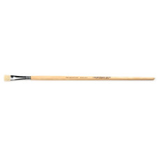 Renesans Natural Bristle Brush, Flat J6028F-8, Long Handle