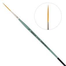 Renesans Golden Synthetic Brush, Round J1010RL-2/0, Short Handle