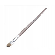 Renesans Synthetic Brush, Angled J1200A Nr 8, Short Handle, Caffe Latte