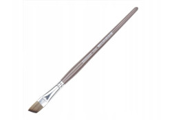Renesans Pędzel syntetyczny, skośny J1200A Nr 8 krótka rączka caffe-latte