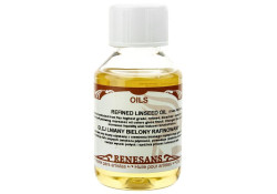 Renesans Olej lniany bielony rafinowany do farb olejnych 100 ml