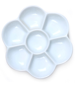 Renesans Round Porcelain Palette, d-12 cm