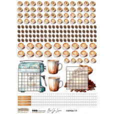 ScrapLove Naklejka BUJO KAWA 1, 15x21 cm do planera i bullet journal