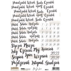 ScrapLove Naklejka BUJO BASIC 1, 15x21 cm do planera i bullet journal