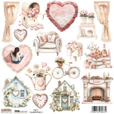 ScrapLove Naklejka PRZYTULNE WALENTYNKI 2, 24x24 cm