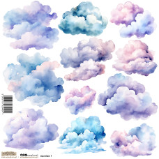 ScrapLove Sticker CLOUDS 1, 24x24 cm