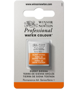Winsor&Newton Professional Water Colour Half pan Burnt Sienna