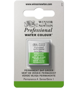 Winsor&Newton Professional Water Colour Half pan Permanent Sap Green