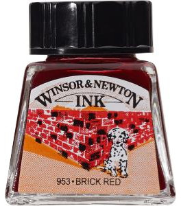 Winsor&Newton Drawing Ink 14ml Brick Red