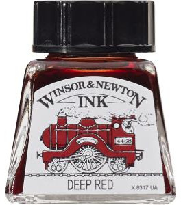 Winsor&Newton Drawing Ink 14ml Deep Red