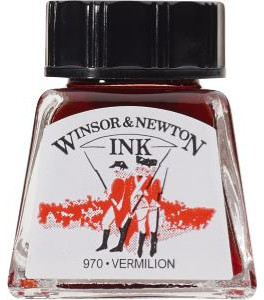 Winsor&Newton Drawing Ink 14ml Vermilion