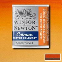 Winsor&Newton Cotman Farba akwarelowa Cadmium Orange Hue 1/2 kostki