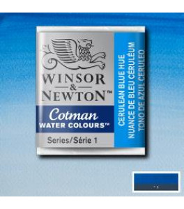 Winsor&Newton Cotman Farba akwarelowa Cerulean Blue Hue 1/2 kostki
