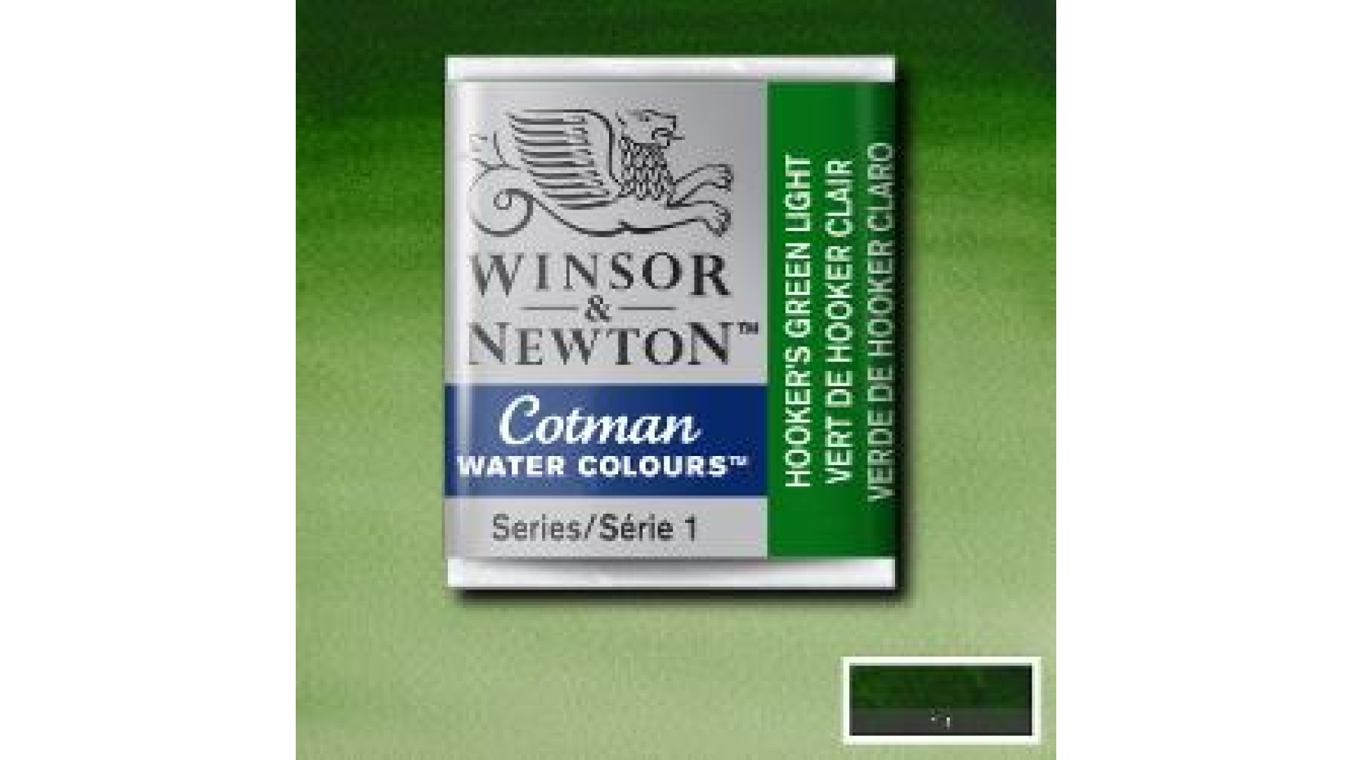 Winsor&Newton Cotman Water Colour Half pan Hookers Green Light