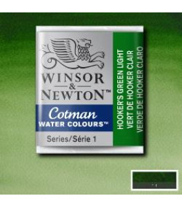 Winsor&Newton Cotman Farba akwarelowa Hookers Green Light 1/2 kostki