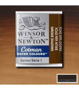 Winsor&Newton Cotman Water Colour Half pan Vandyke Brown
