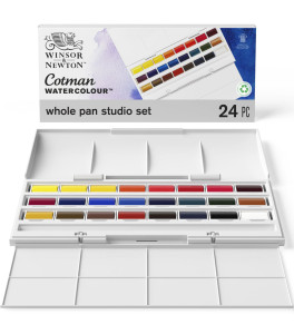 Winsor&Newton Cotman Water Colour Whole Pan Studio Set 24 pans