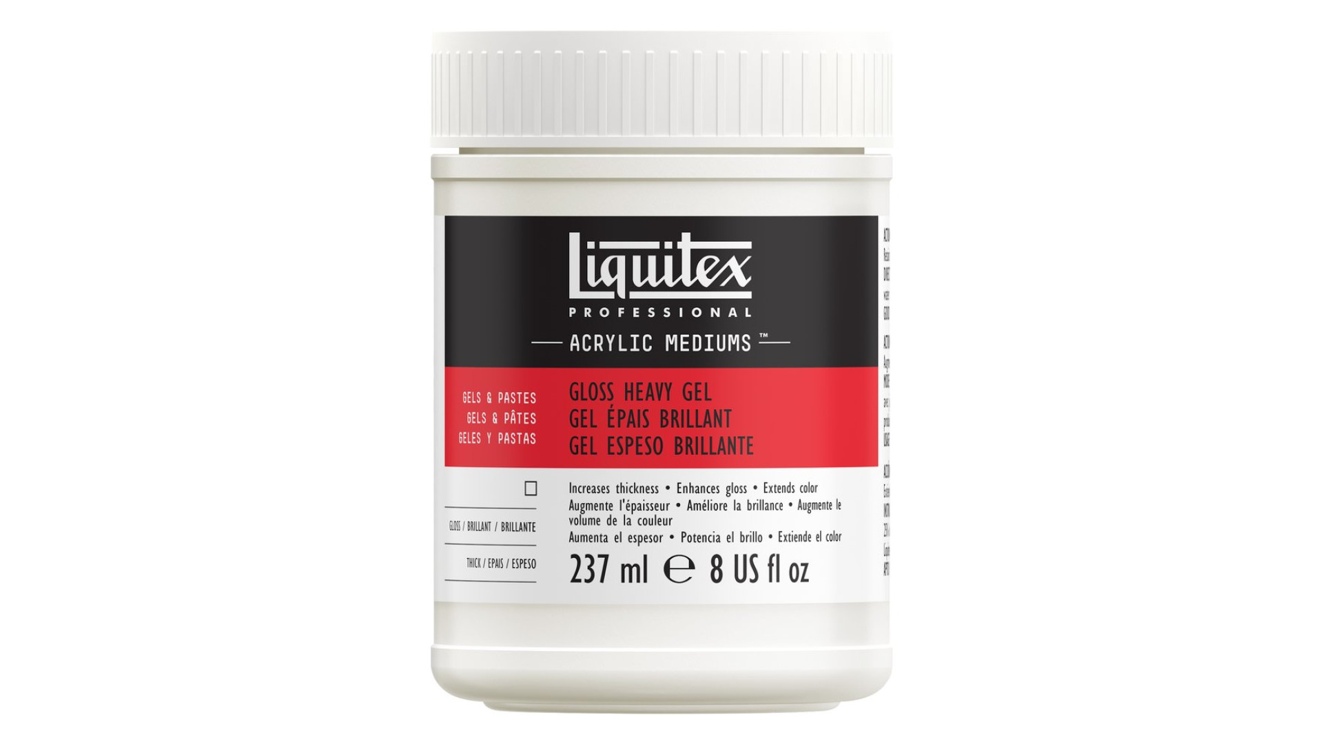 Liquitex Acrylic Gloss Heavy Gel Medium 237ml