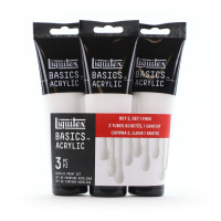 Liquitex Basics Colour 3x118ml Tubes Titanium White