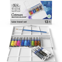 Winsor&Newton Cotman Water Colour Tube Travel Set 12x8ml tubes