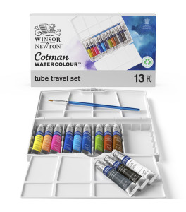Zestaw akwareli Winsor&Newton Cotman Tube Travel Set, 12 tubek × 8 ml