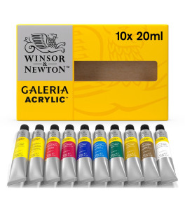 Winsor&Newton Zestaw farb akrylowych Galeria 10 x 20ml
