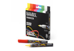 Liquitex acrylic marker set 8x2 mm Essential multi surface