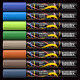 Liquitex acrylic marker set 8x2 mm Landscape nature colours