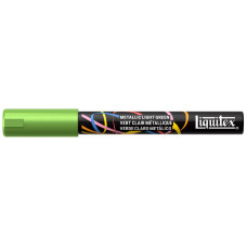Marker akrylowy Liquitex 2 mm Metallic Light Green do drewna szkła tkanin uniwersalny