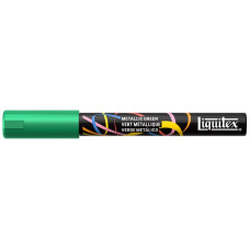 Marker akrylowy Liquitex 2 mm Metallic Green do drewna szkła tkanin uniwersalny