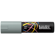 Marker akrylowy Liquitex 8 mm skośny Gray multi surface do drewna, szkła i tkanin