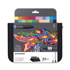 Winsor&Newton promarker 24 Wallet Arts and Illustration