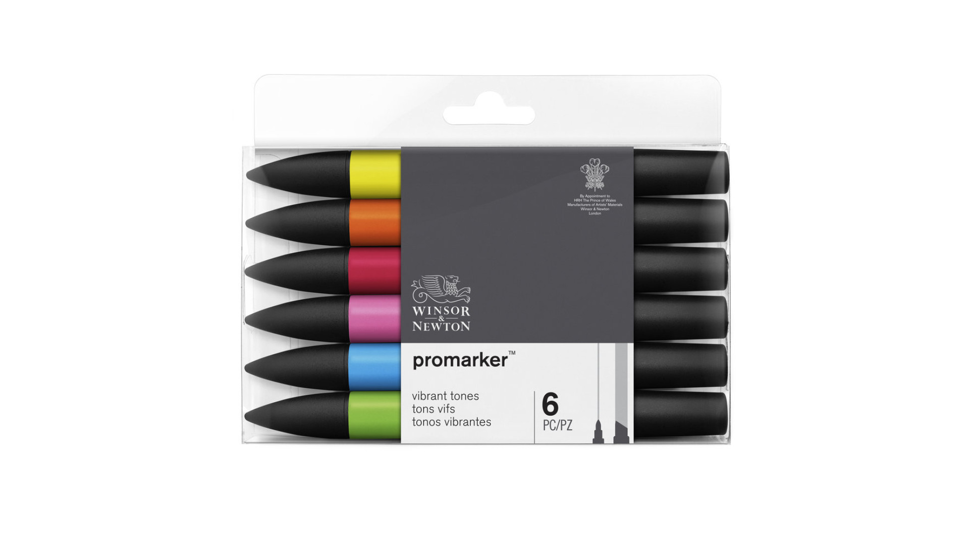 Winsor&Newton promarker Set 6 pcs Vibrant tones