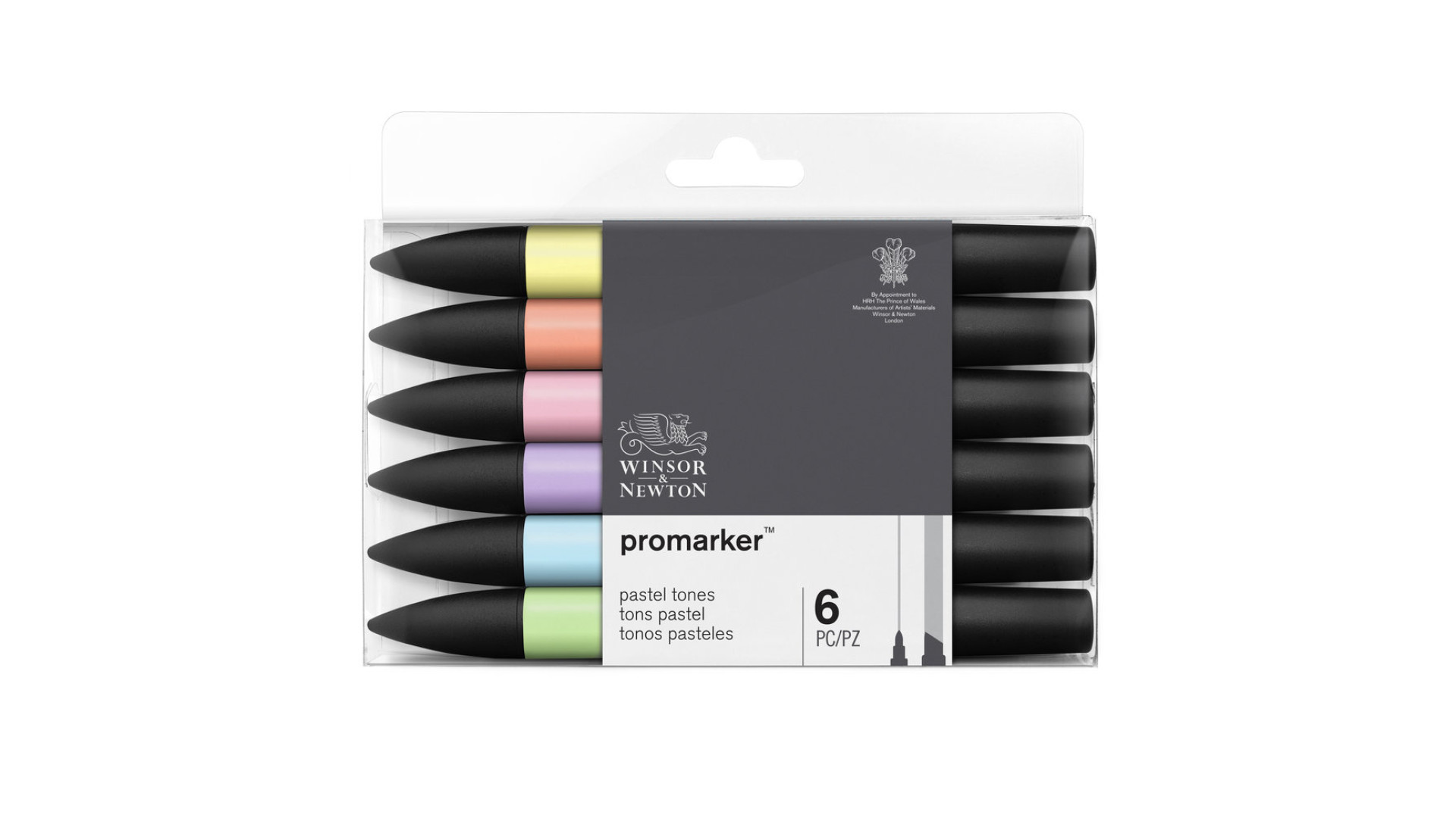 Winsor&Newton promarker Set 6 pcs Pastel tones